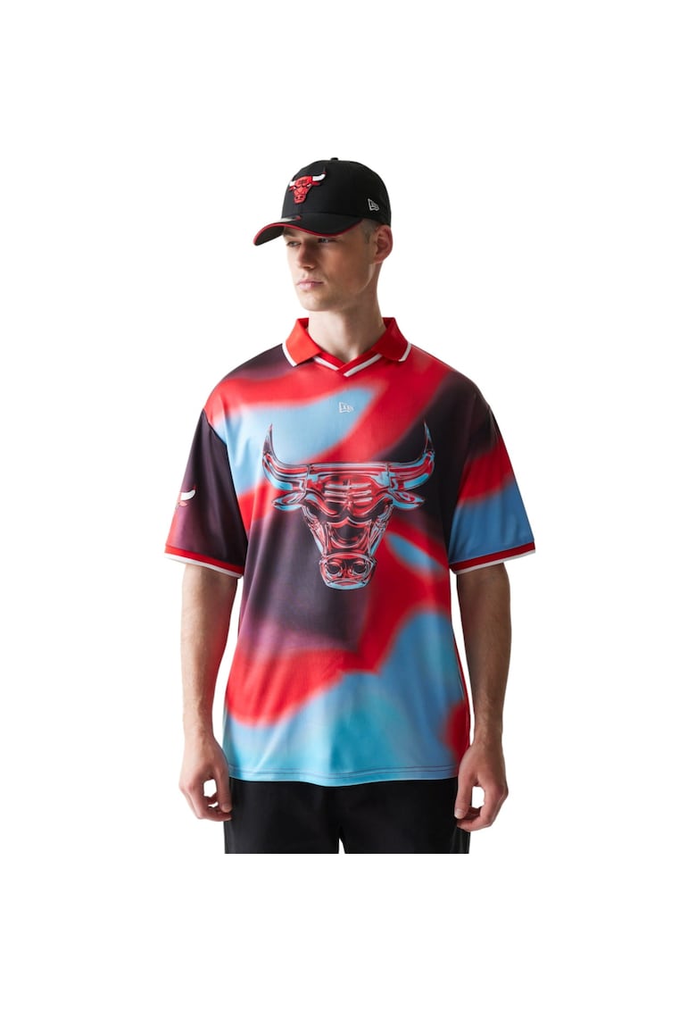Tricou NBA AOP Chicago Bulls 55939 - Rosu