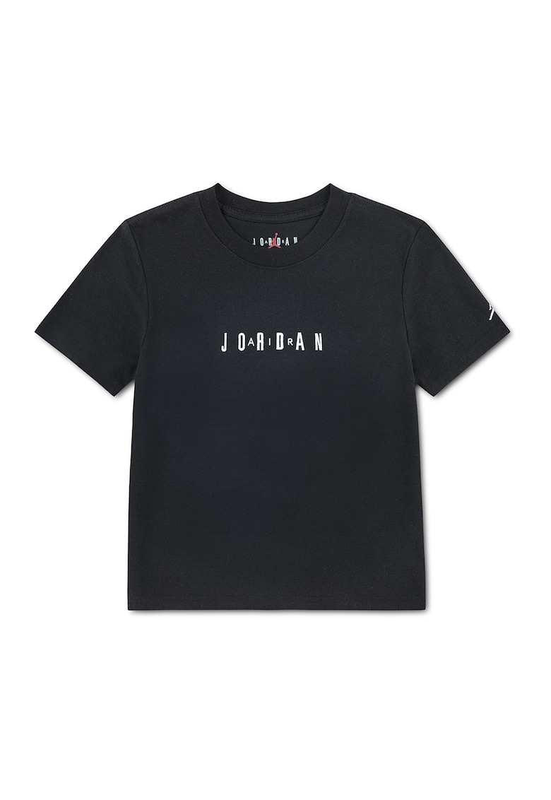 Tricou cu logo brodat - pentru baschet - Negru/Alb murdar