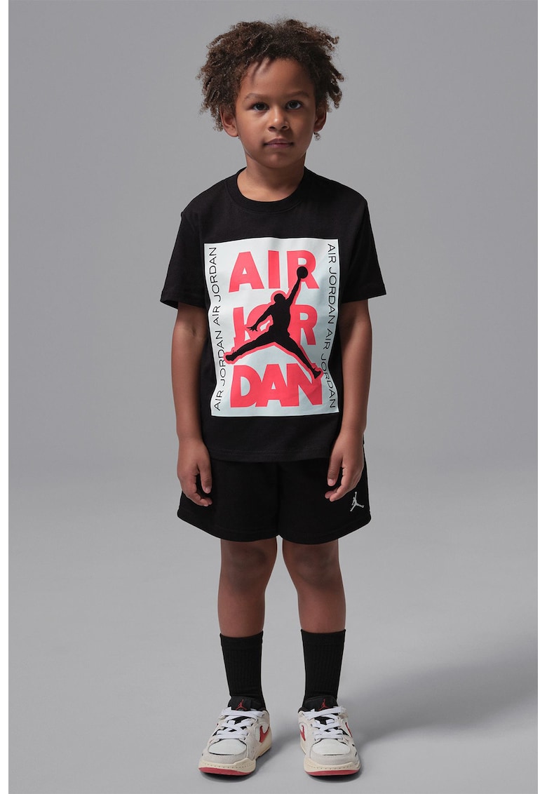 Tricou pentru baschet JDB HBR City Tee - Rosu/Negru/Alb optic