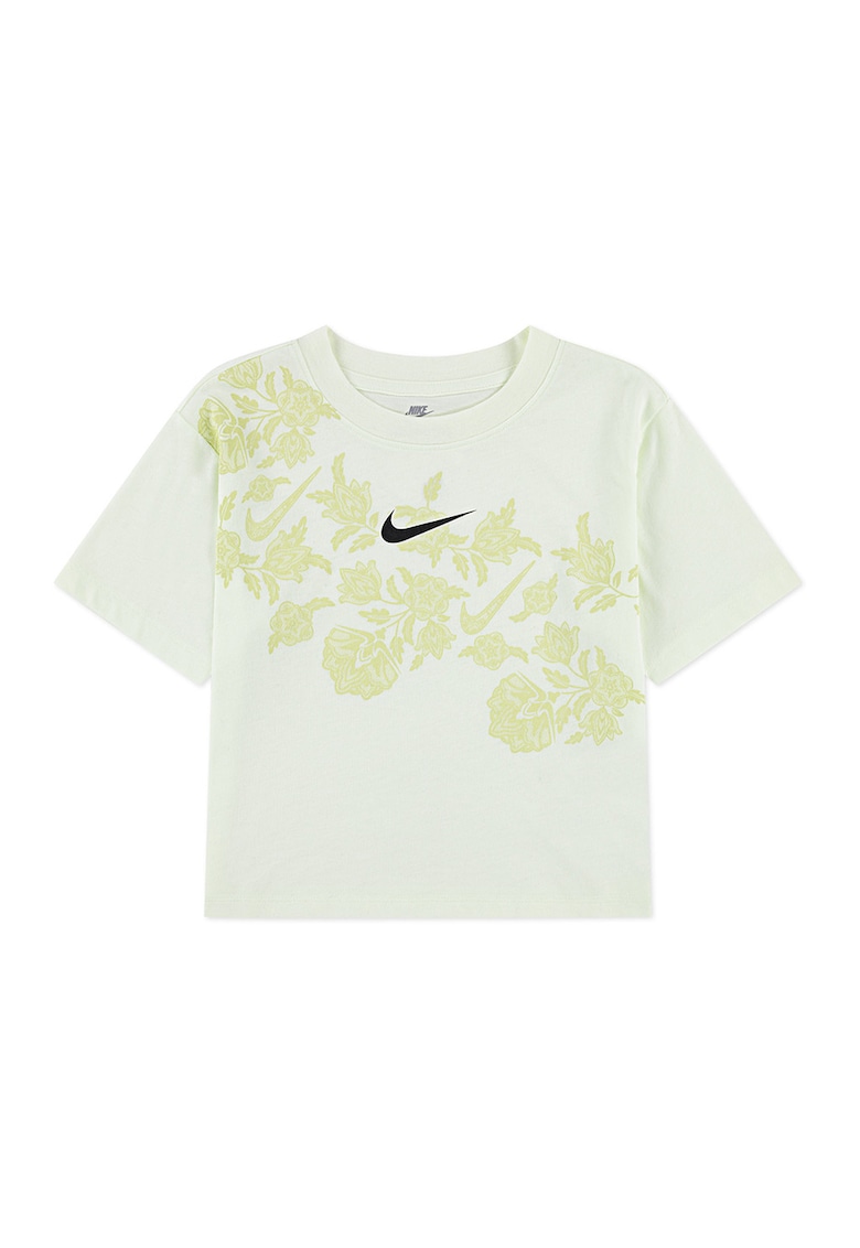 Tricou cu imprimeu logo - Verde pal/Verde fistic