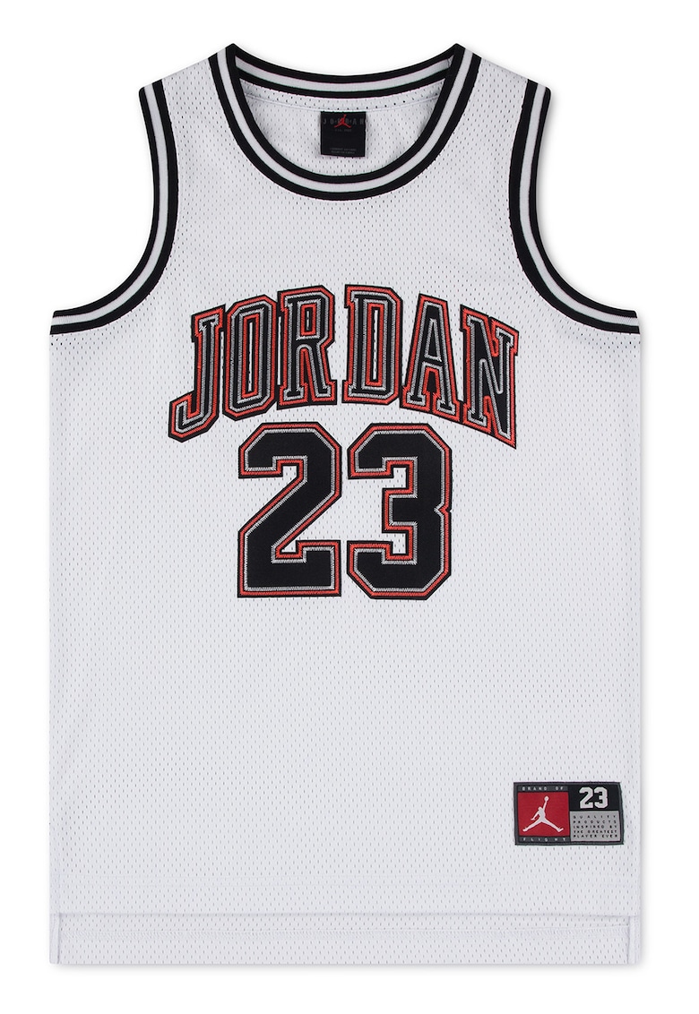 Top cu aplicatie logo - pentru baschet Jordan 23 - Rosu/Negru stins/Alb optic