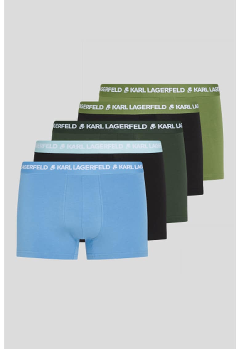 Set de boxeri din amestec de bumbac organic - 5 perechi - Multicolor