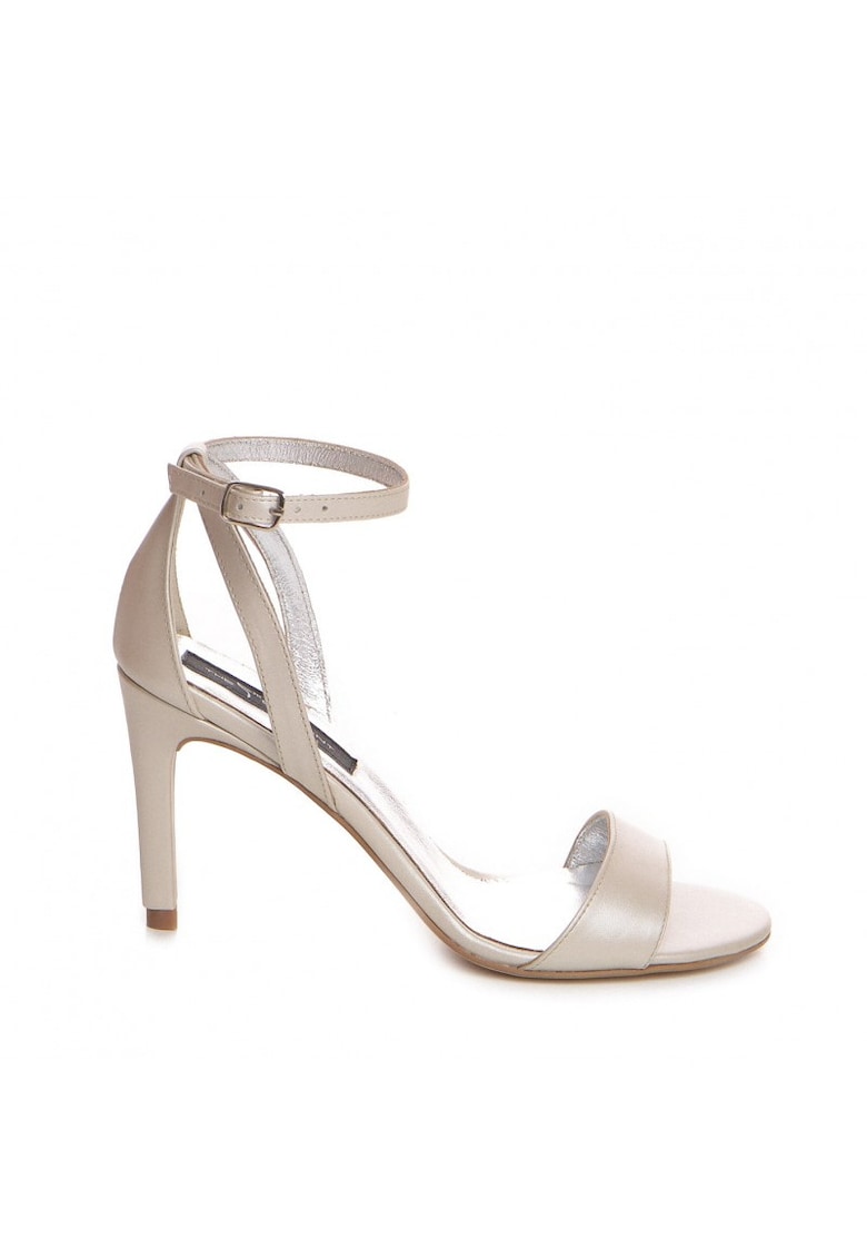 Sandale mireasa piele naturala Ivoire