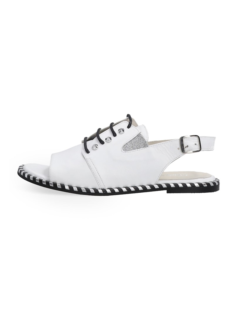 Pantofi slingback cu varf decupat