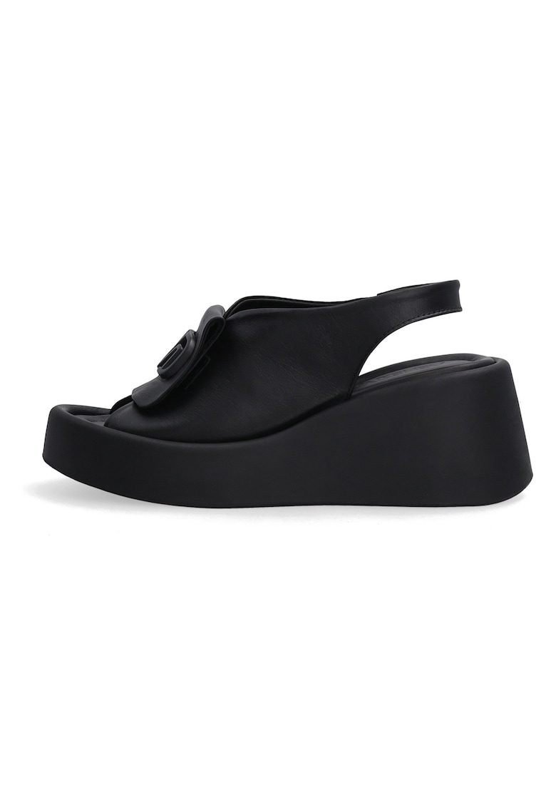Pantofi din piele cu platforma wedge -