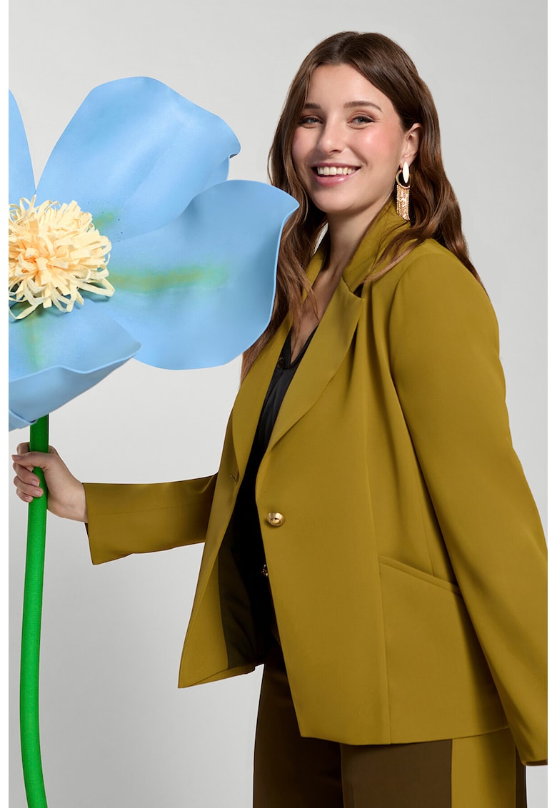 Sacou cu mansete cu slit - Verde masliniu