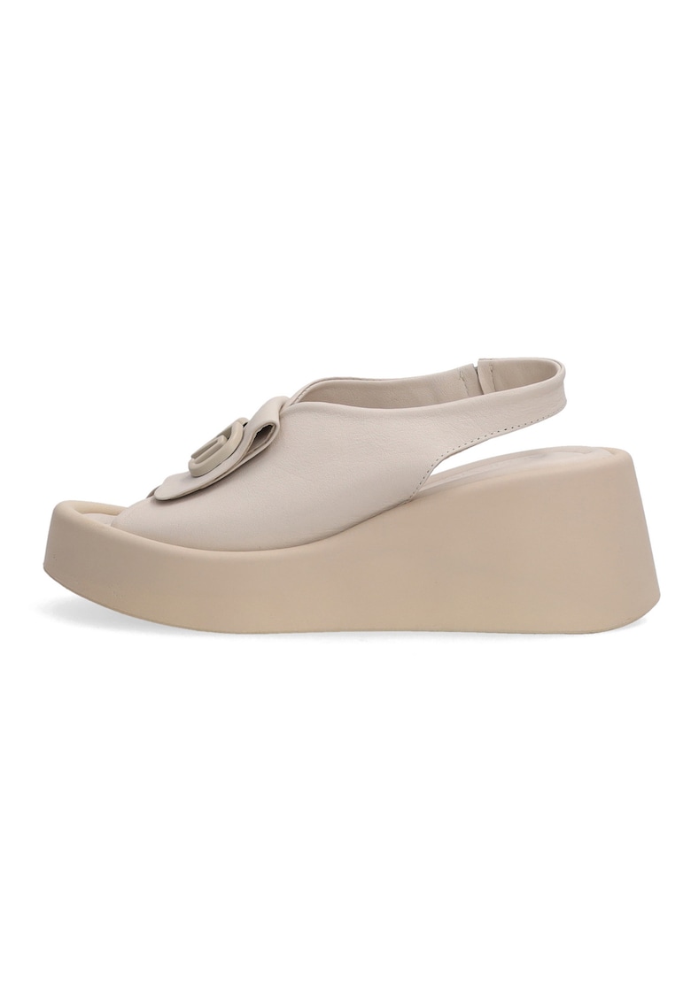 Pantofi din piele slingback cu platforma