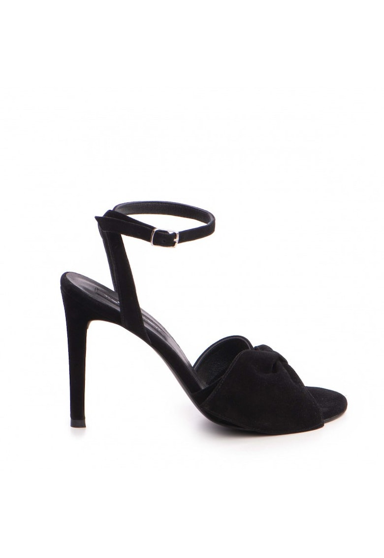 Sandale dama piele naturala Negru Paola