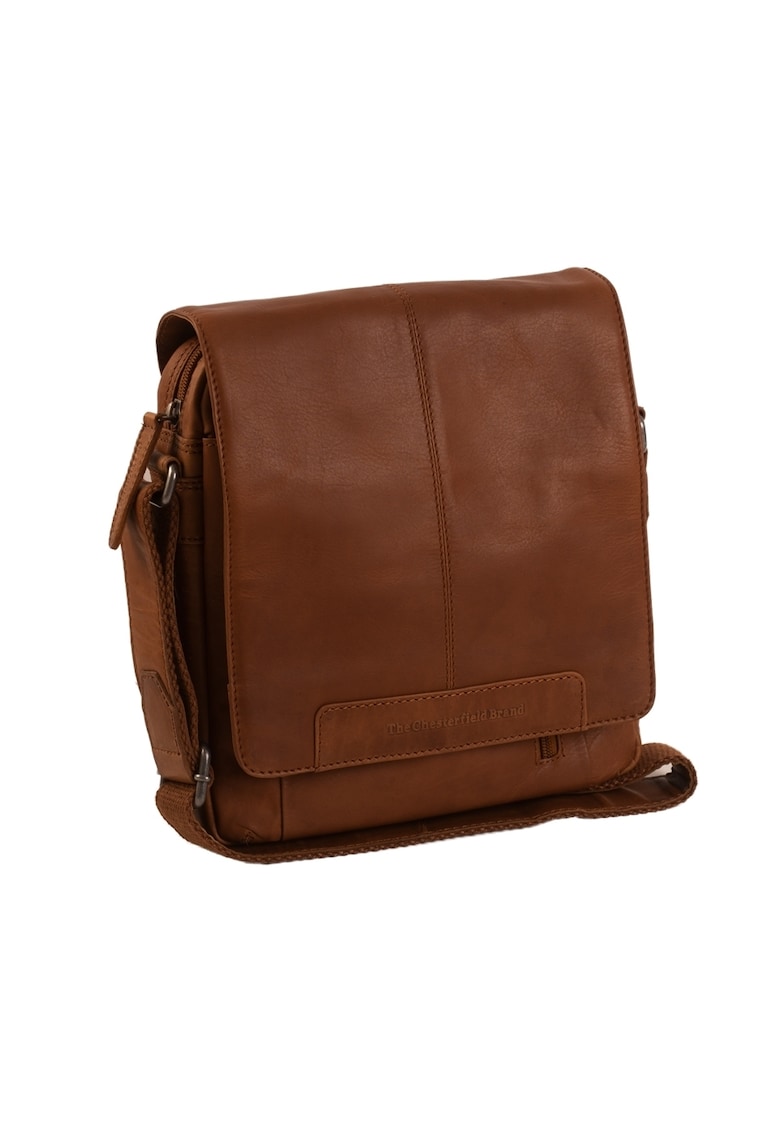 Geanta umar unisex piele naturala - 4.8 litri - Remy - - Coniac