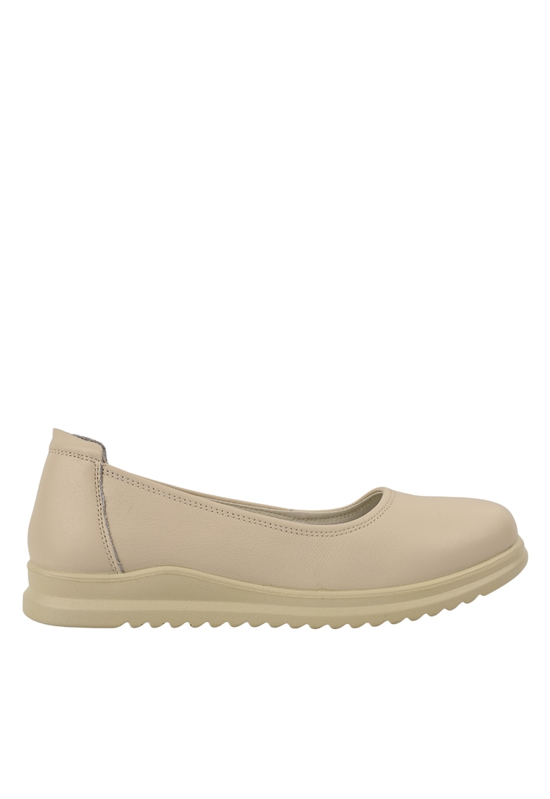 Pantofi casual - dama - 6651 crem - piele naturala - Bej