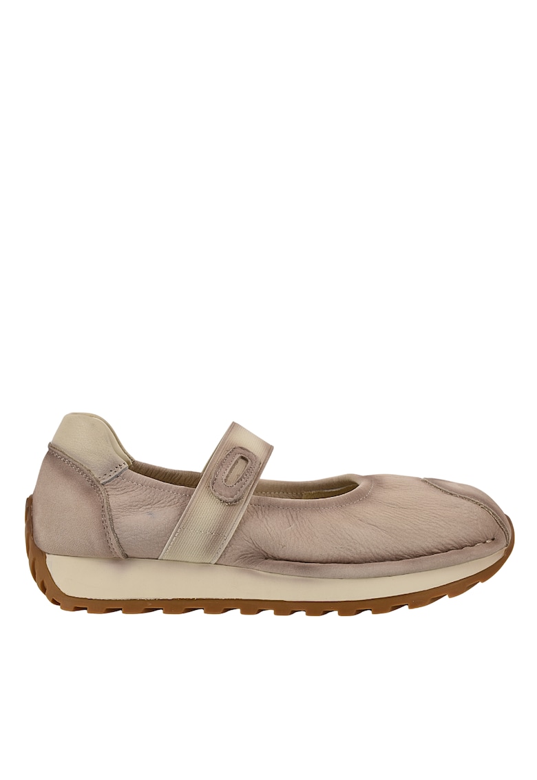Espadrile sport - dama - KM9205 bej - piele nabucdwqf - Bej