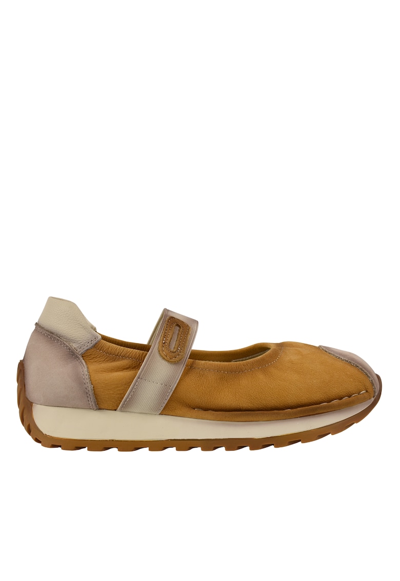 Espadrile sport - dama - KM9205 galben - piele nabuc - Galben