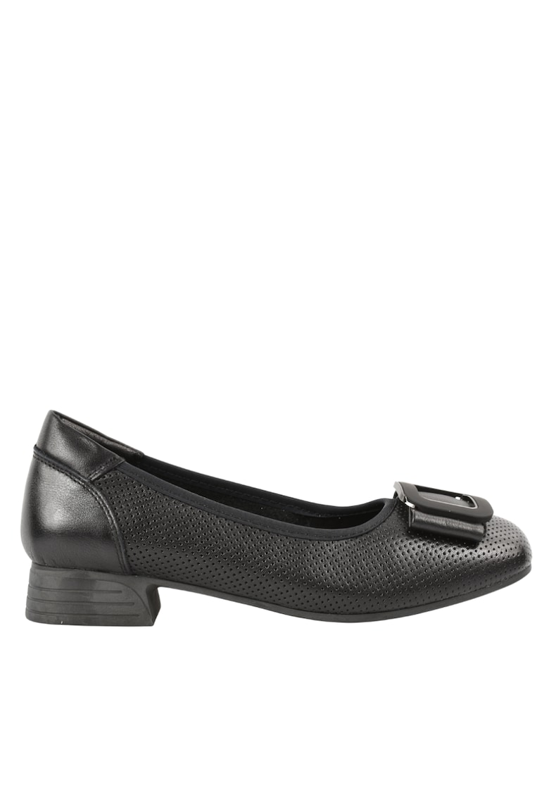 Pantofi casual - dama - 1079 negru - piele naturala - Negru