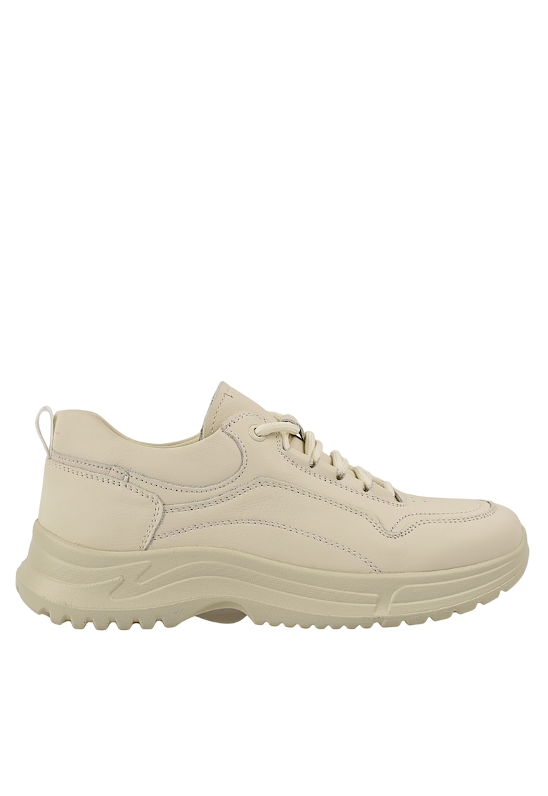 Pantofi sport - dama - N503 crem - piele naturala Crem - Piele naturala - Crem