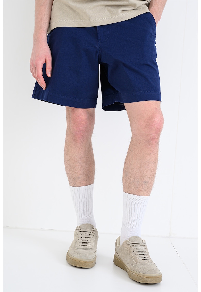 Pantaloni scurti chino cu croiala relaxed-fit - Bleumarin