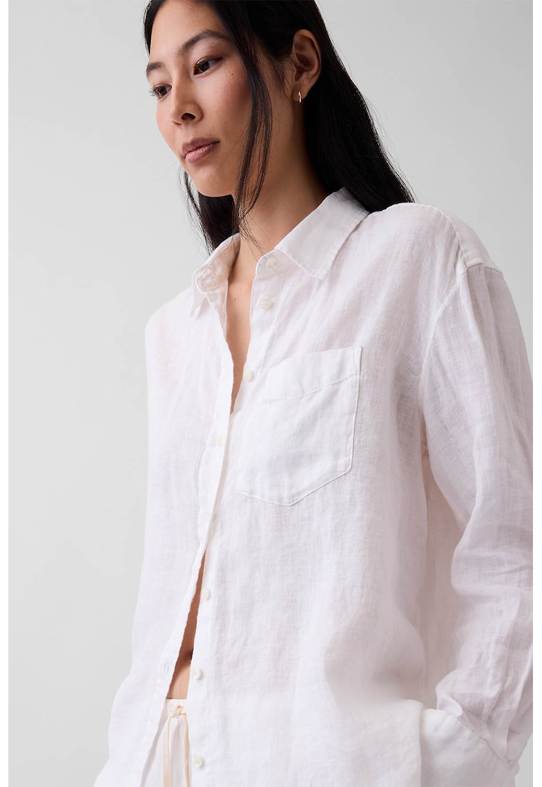 Camasa lejera de in - Alb murdar