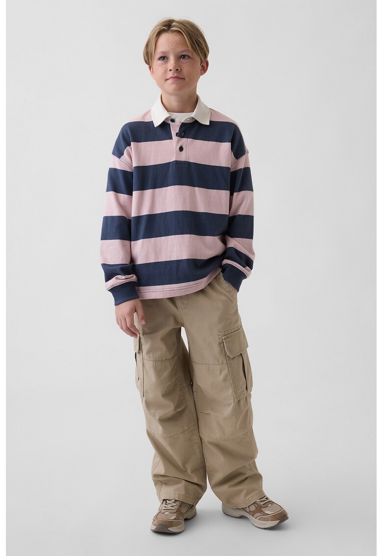 Pantaloni cargo cu croiala lejera - Maro taupe deschis