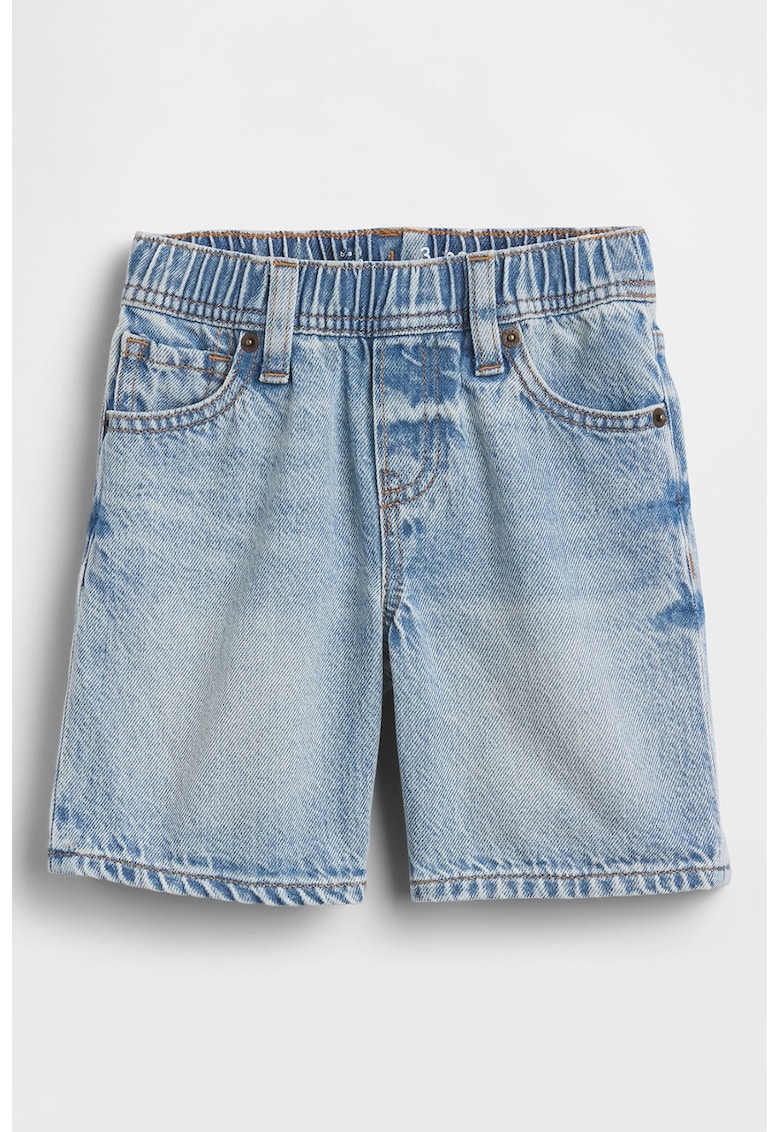 Pantaloni scurti din denim - Albastru deschis
