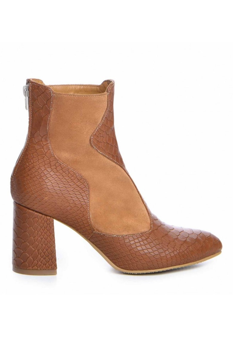 Ghete Dama Piele Naturala Camel Kelly