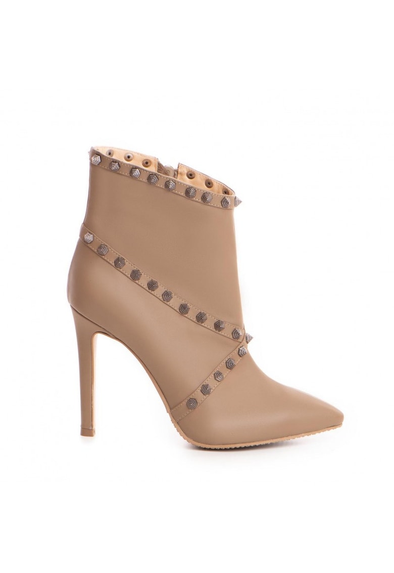 Botine Dama Piele Naturala Grej Calliope
