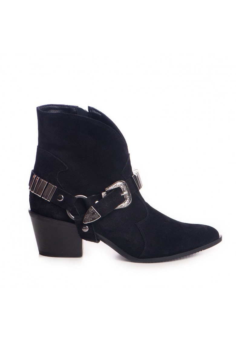 Ciocate dama Piele Naturala Negru Bronx