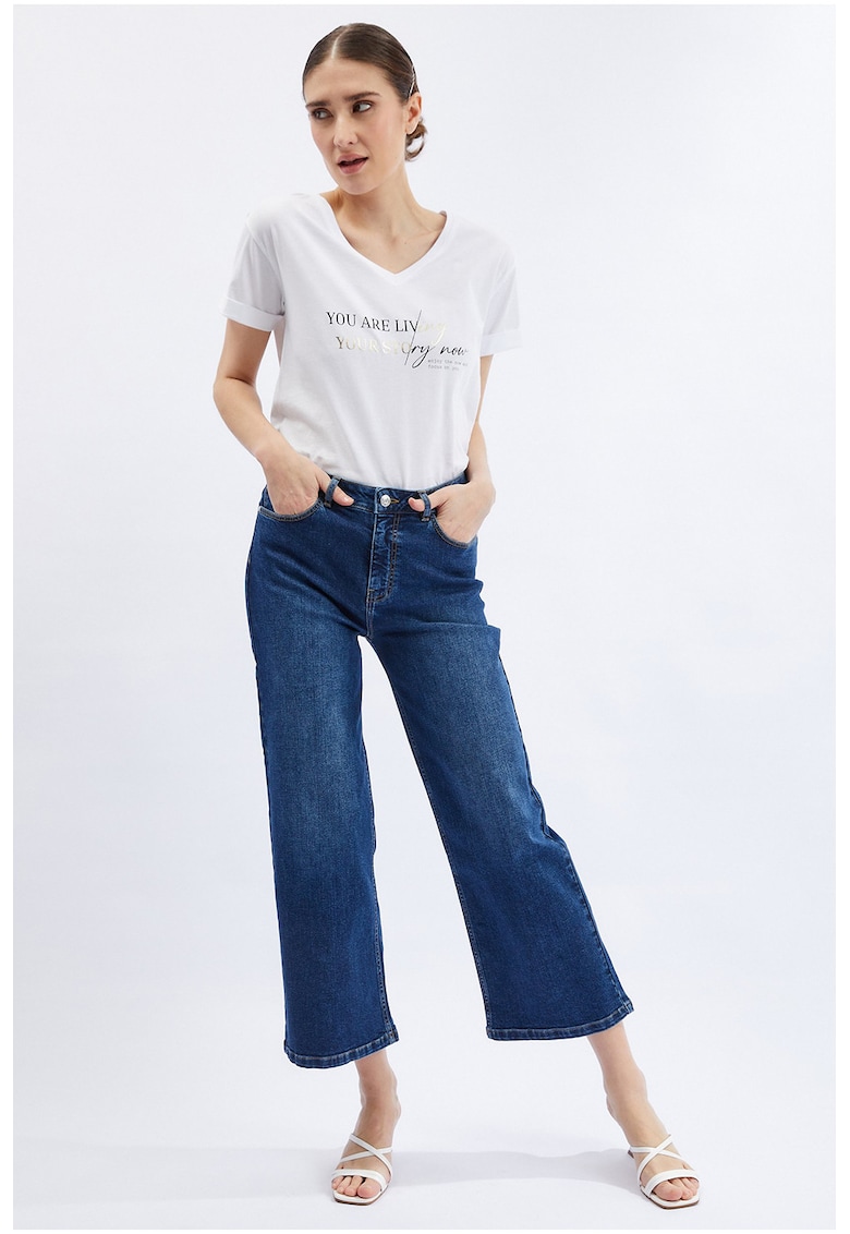 Blugi kick flare - Bleumarin