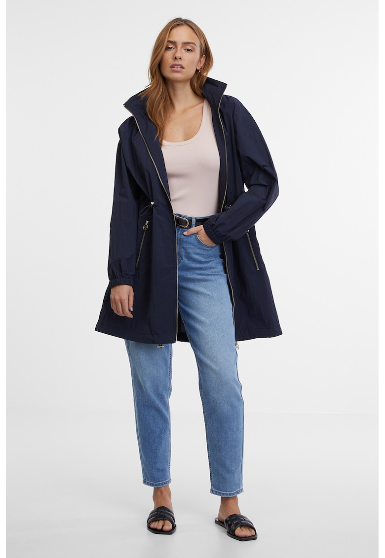 Jacheta cu buzunare cu fermoar - Bleumarin