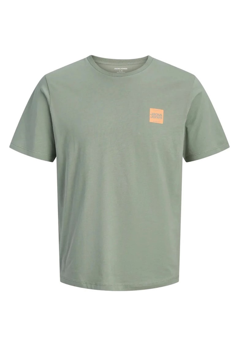 Tricou barbati cu guler rotund - JWHBRANDY - Verde masliniu