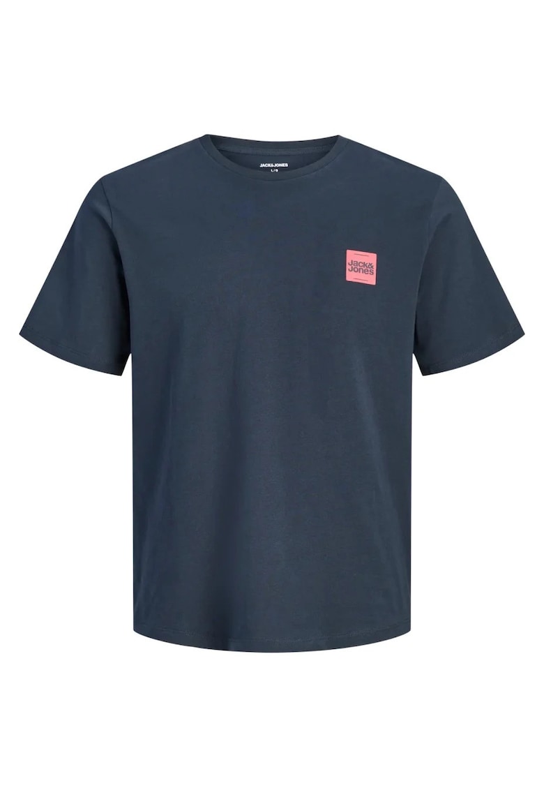 Tricou barbati cu guler rotund - JWHBRANDY - Bleumarin inchis