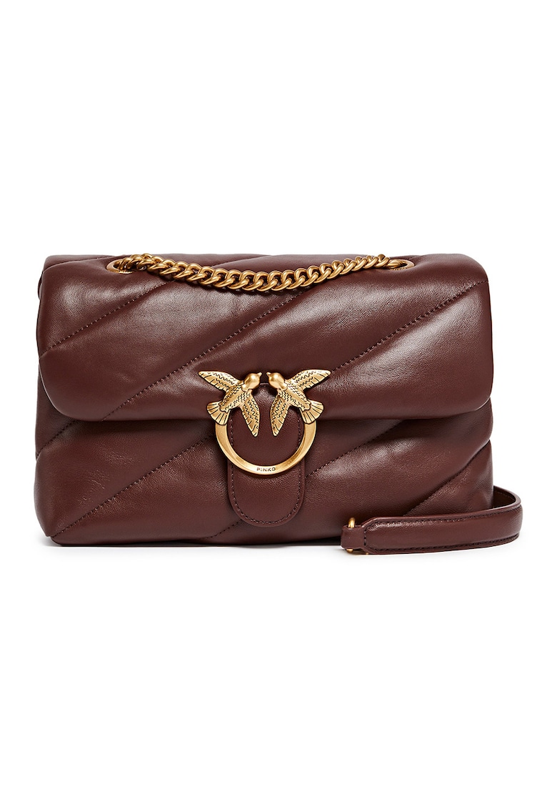 Geanta crossbody de piele Love Classic - Rosu inchis