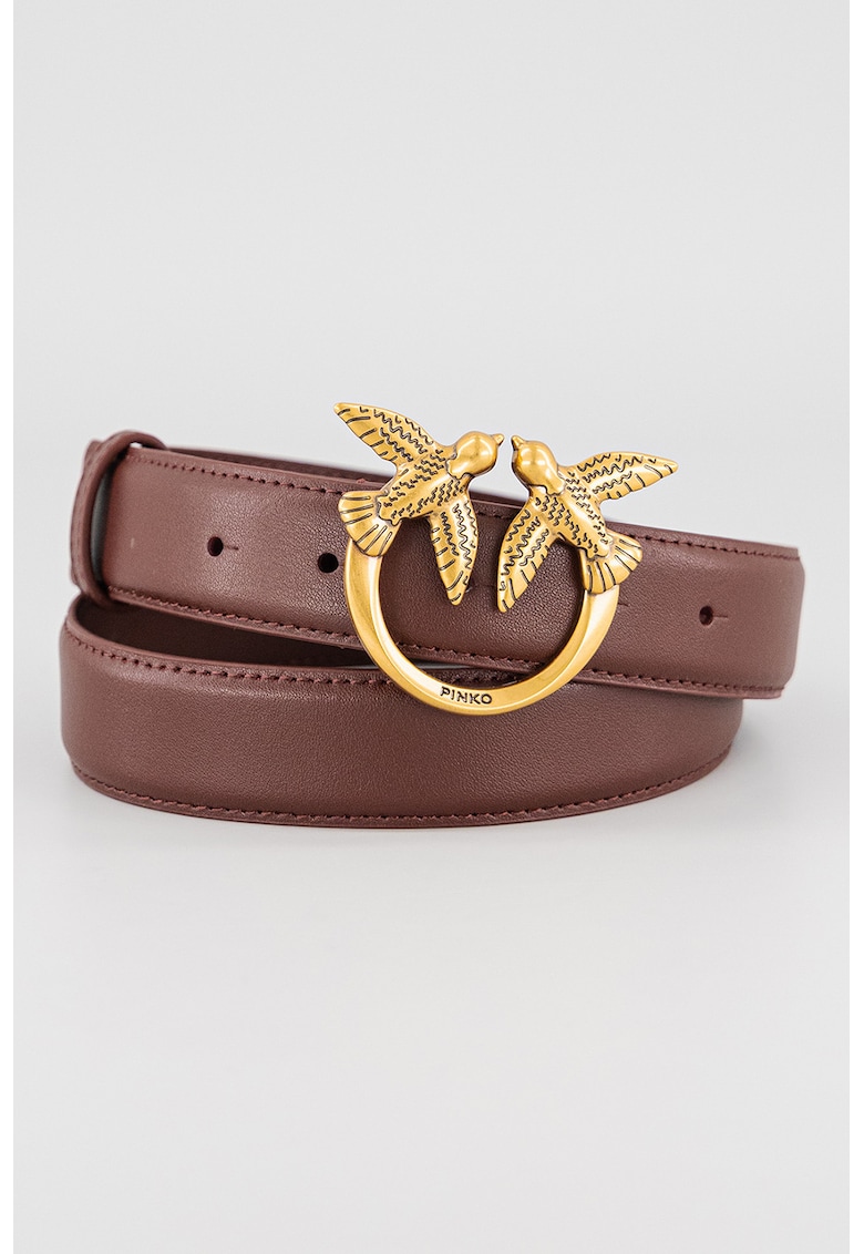 Curea din piele Love Birds - Rosu