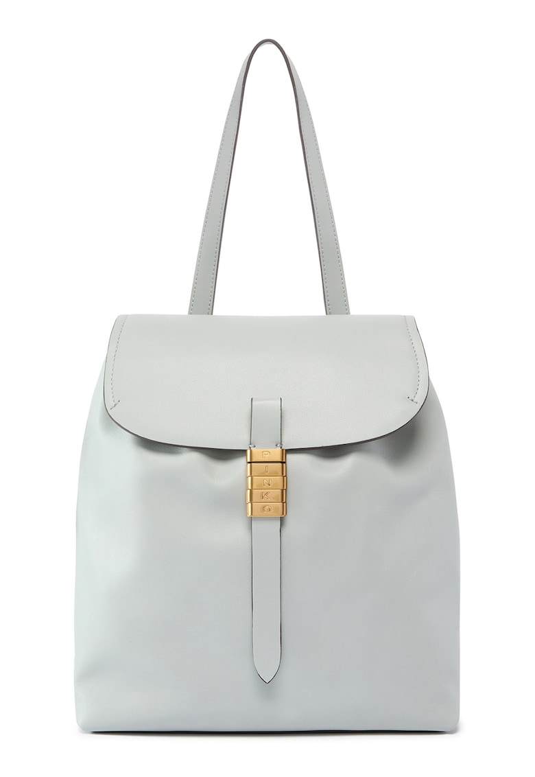 Rucsac de piele cu bareta ajustabila - Gri deschis