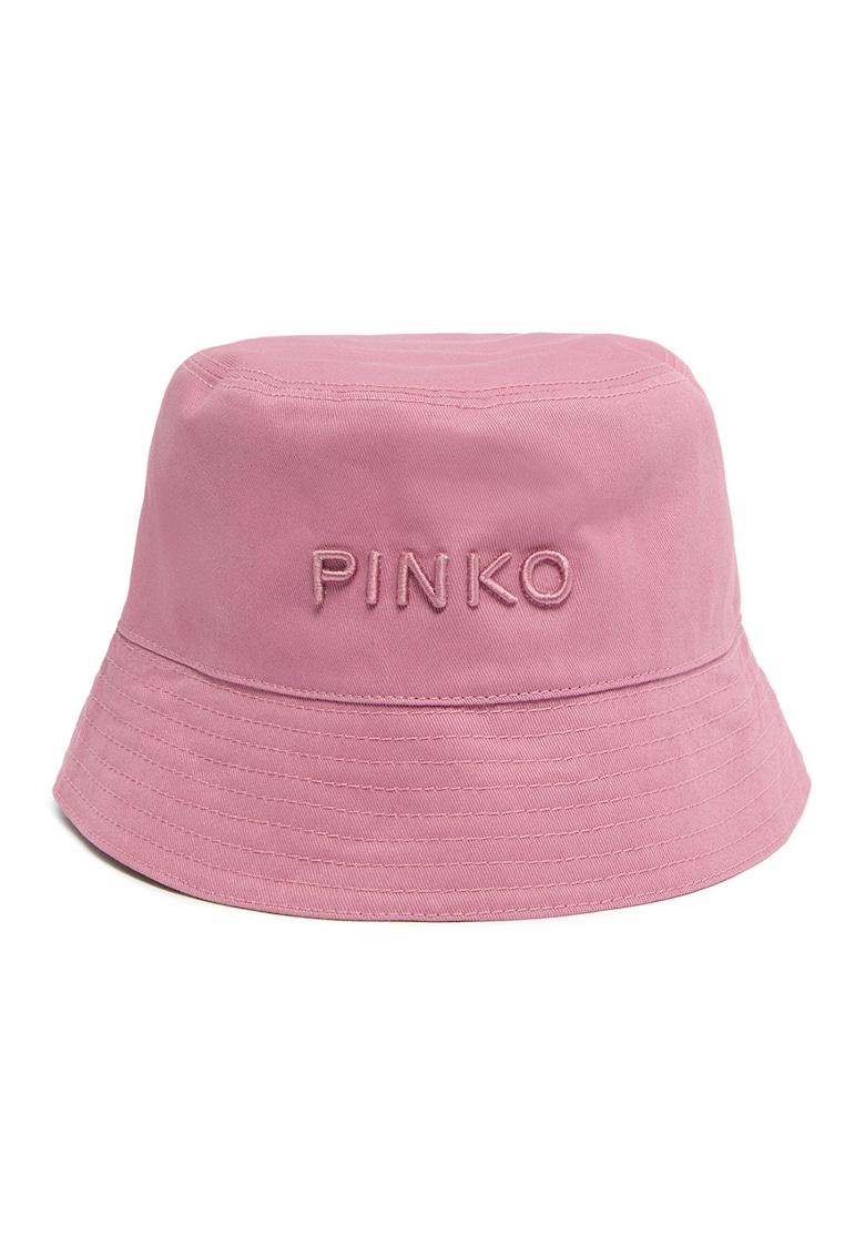 Palarie bucket cu logo brodat - Roz