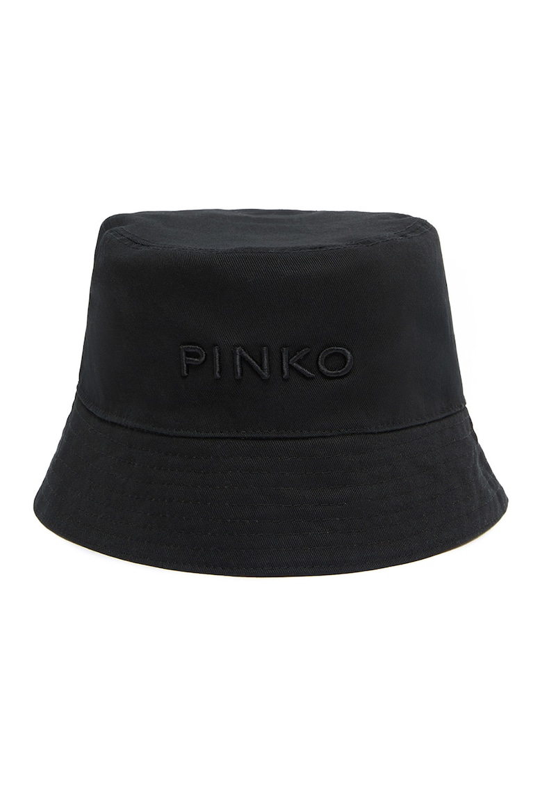 Palarie bucket cu logo brodat - Negru