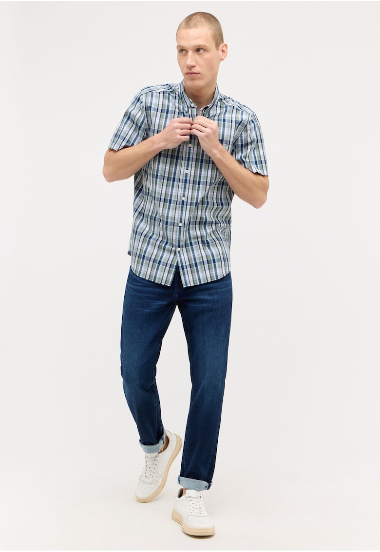 Camasa Barbati - Baltimore Sommer Check - Regular Fit - Maneci Scwqfwdurti - Cu Nasturi - Design Clasic - Bumbac - Multicolor - Multicolor