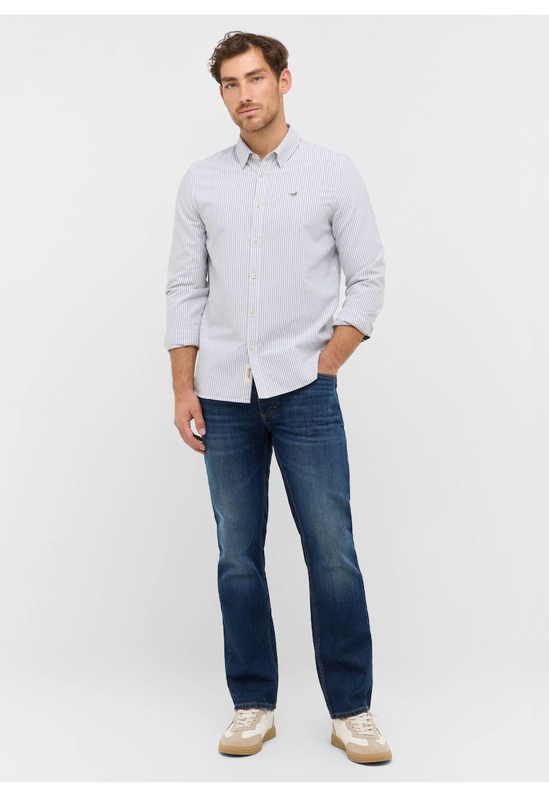 Camasa Barbati - Style Edinburg - Regular Fit - Cdwqfwqd Cu Nasturi - Design Clasic - Maneci Lungi - Bumbac - Multicolor