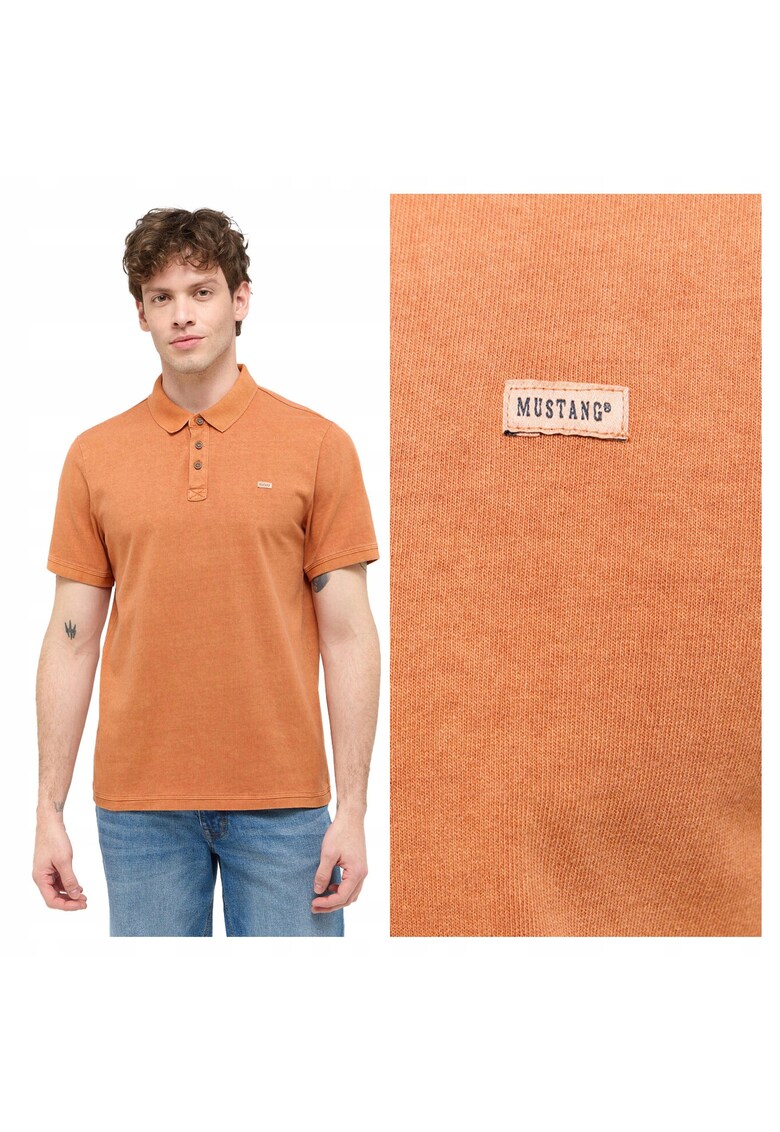 Tricou Polo Barbati - Palco - Regular Fit - Maneci Scurti - Cu Nasturi - Design Clasic - Bumbac - Marime S - Portocaliu