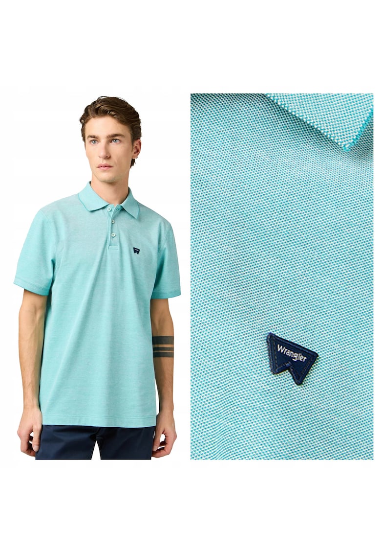 Tricou Polo Barbati - Refined Polo Shirt - Regular Fit - Maneci Scurti - Cu Nasturi - Design Clasic - Bumbac - Marime S - Albastru