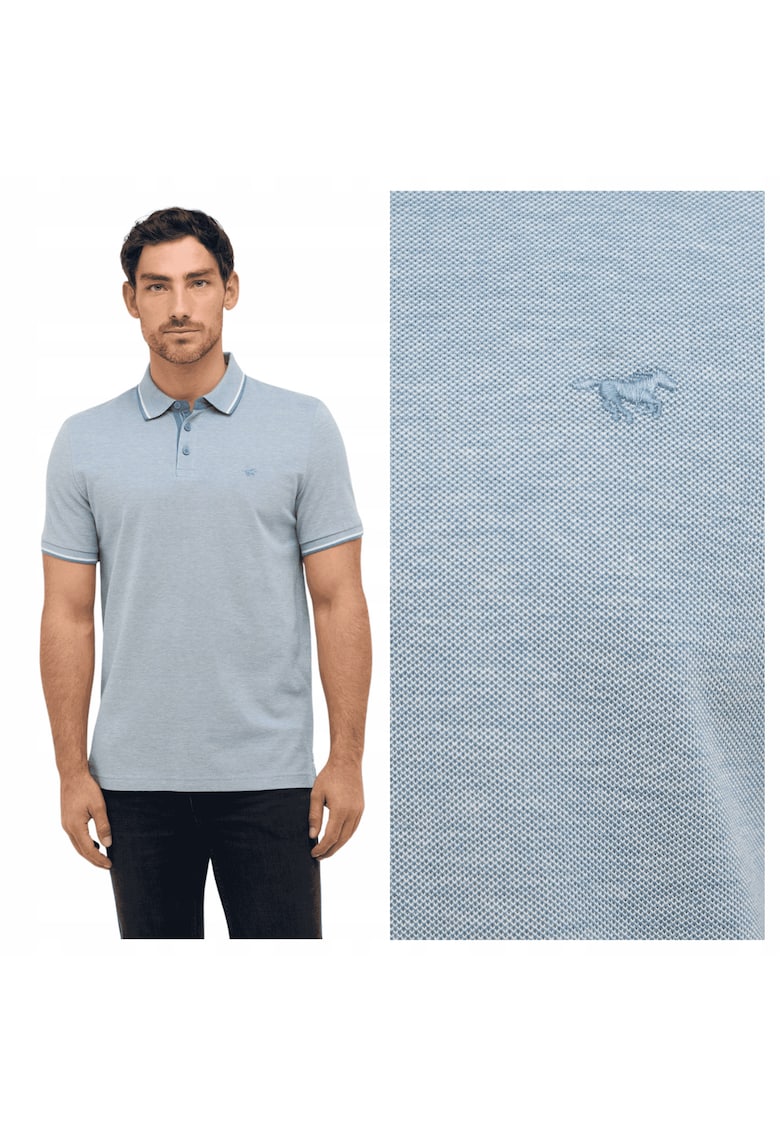 Tricou Polo Barbati - Style Palco - Regular Fit - Maneci Scurti - Cu Nasturi - Design Clasic - Bumbac - 2XL - Albastru