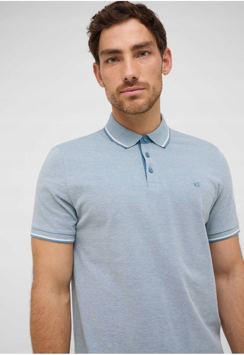 Tricou Polo Barbati - Style Palco - Regular Fit - Maneci Scurti - Cu Nasturi - Design Clasic - Bumbac - 2XL - Albastru