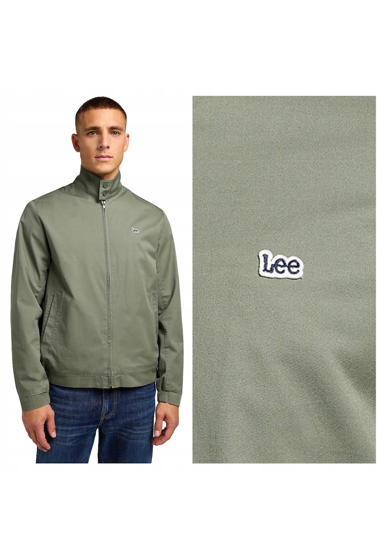 Jacheta Barbati - Harrington Jacket - Regular Fit - Design Clasic - Fardwqfa Gluga - Fermoar - Bumbac - M - Verde - Verde