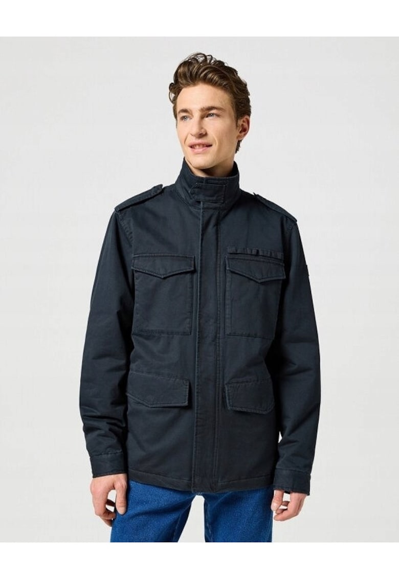 Мъжко яке - Field Jacket - Стандартна кройка - Класически дизайн - Черен