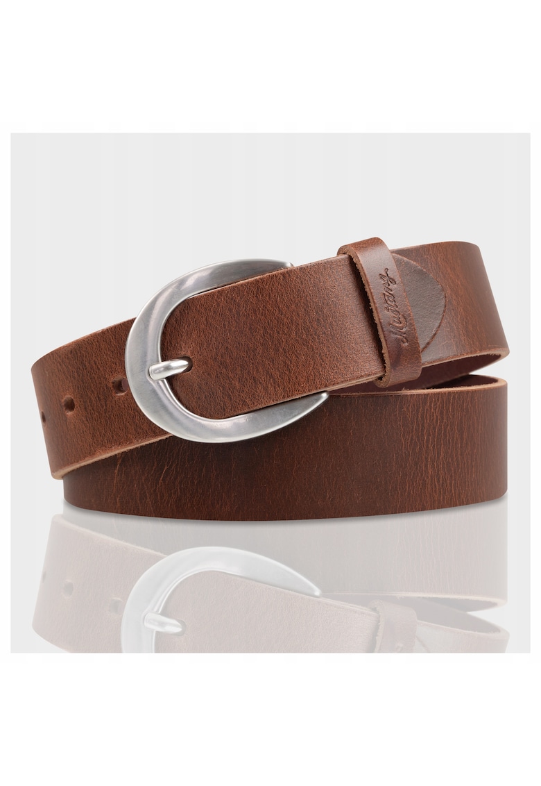 Curea barbatI - 100% piele naturala - catarama metalica - 95 Cm - maro