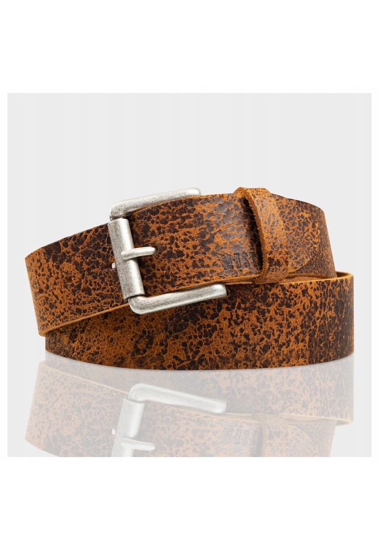 Curea barbati - design clasic - 100% piele naturala - maro - 95 Cm