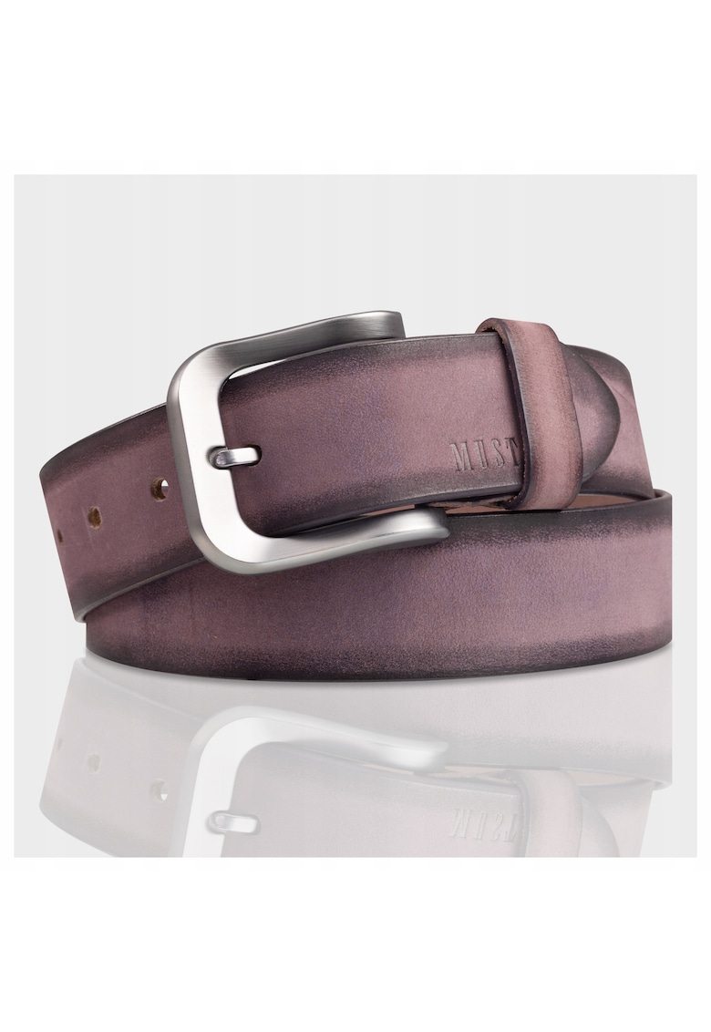 Curea barbati - 100% piele naturala - cu catarama metalica - maro - 90 Cm