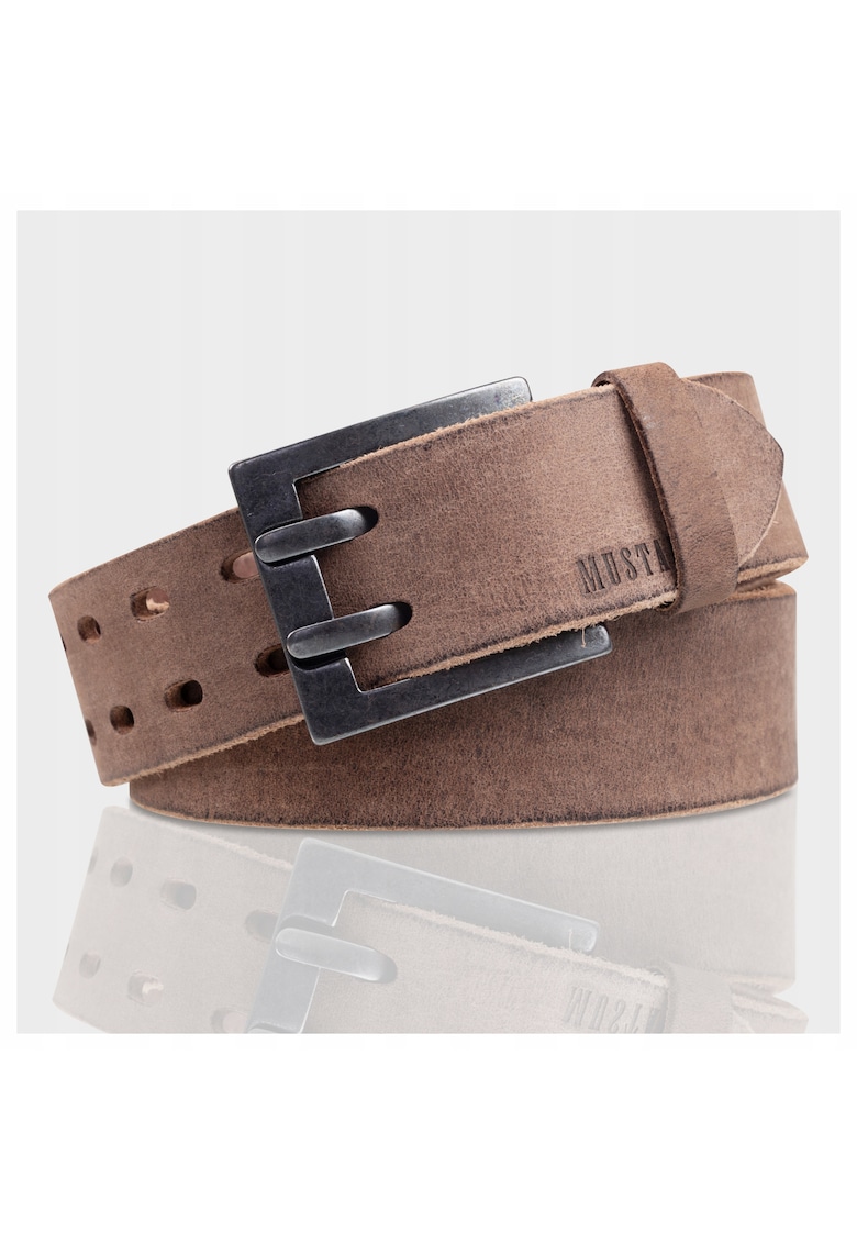 Curea barbati - 100% piele naturala - cu catarama metalica - 90 Cm - maro