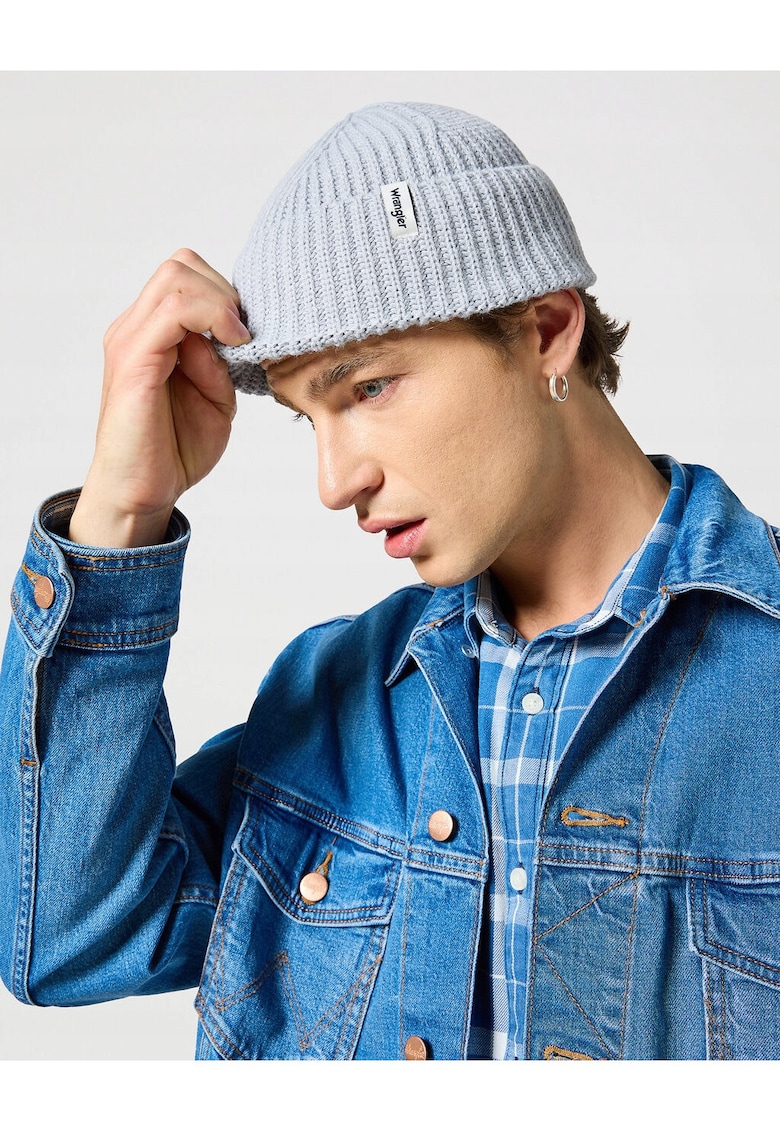 Caciula Barbati - Sign Off - Regular Fit - Caldura Si Confortabila - Design Clasic - Cu Logo - Bumbac - One Size - Albastru