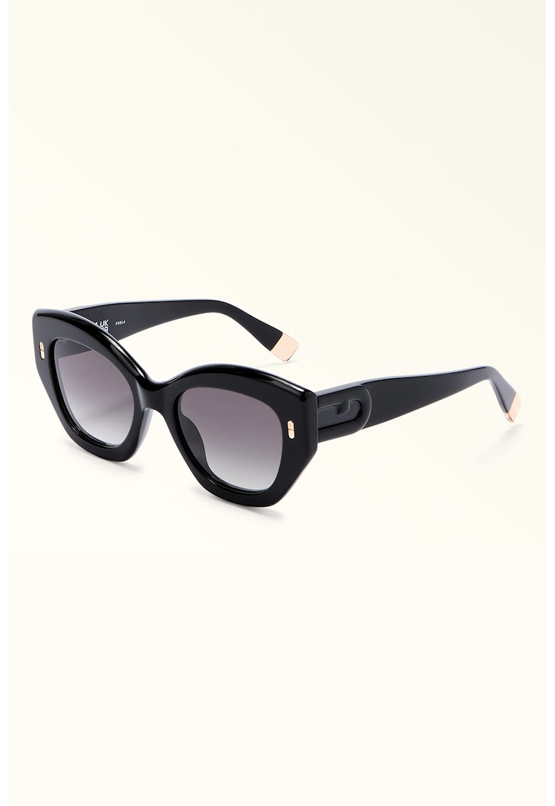Ochelari de soare cat-eye - Auriu/Negru