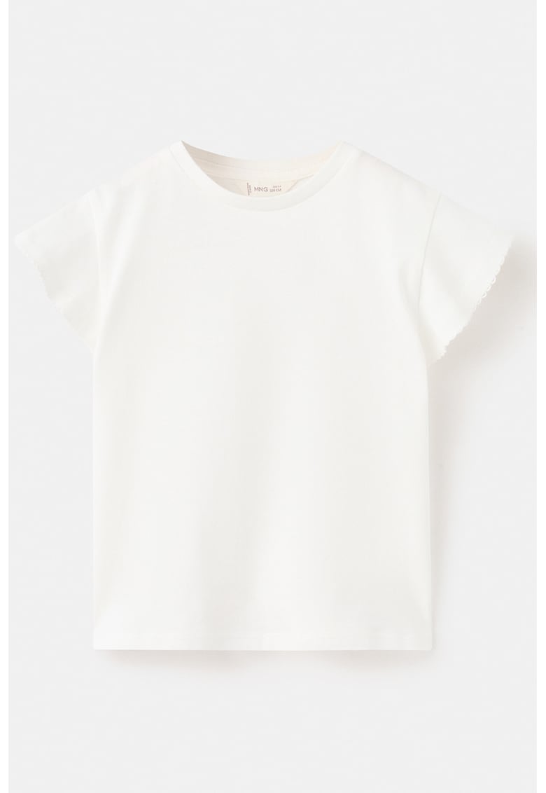 Tricou uni de bumbac - Alb murdar
