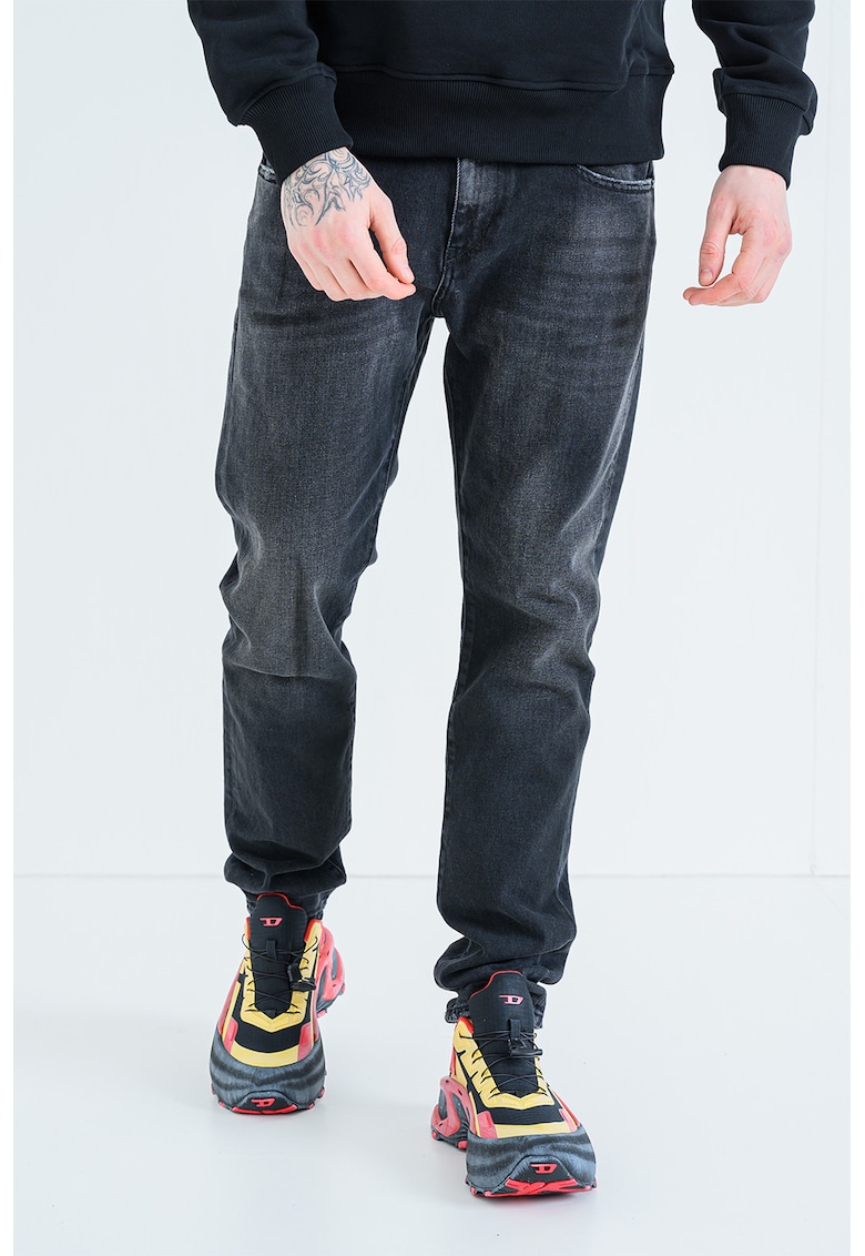 Blugi regular fit 2019 D-Strukt - Negru stins